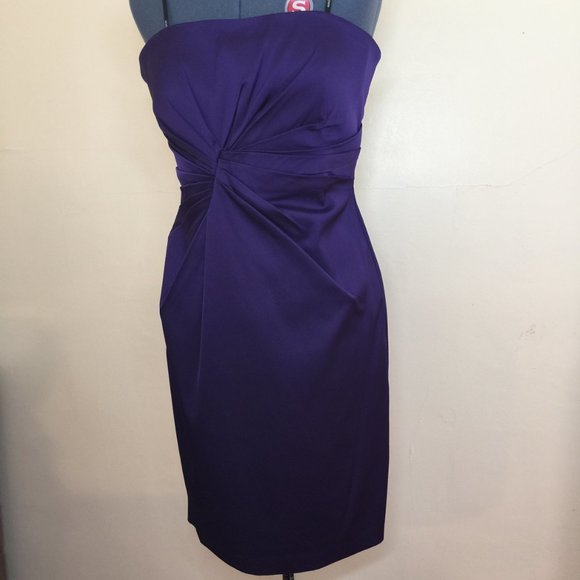 Maggy London NWT Purple Jewel Tone Strapless Formal Dress Size 12 - Picture 8 of 9